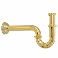Migliore 17934 Ricambi Сифон для раковины S-образный, 1.1/4", золото