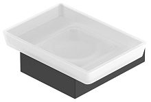 Cezares SLIDER-SODS-NOP Мыльница подвесная, стекло, исполнение черный матовый