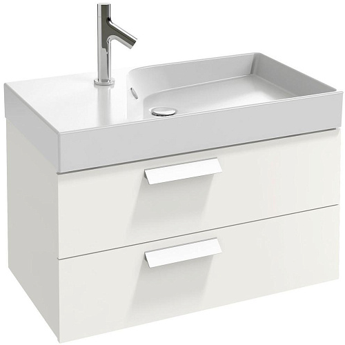 Jacob Delafon EB1302-G1C Rythmik Тумба под раковину 79,5х36 см, белый блестящий лак купить  в интернет-магазине Сквирел
