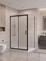BelBagno UNO-195 UNO-195-AH-1-120/90-P-NERO Душевой уголок