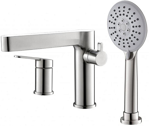 BelBagno DEL-BVD3-IN Delta Смеситель на борт ванны, сатин