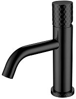 Boheme 121-BB Stick Diamond Смеситель для умывальника, черный матовый