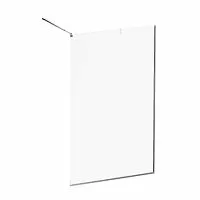 AM.PM W84WI-120-F1-MTE Func, Душевая перегородка 120x200 см, стекло прозрачное + покрытие, профиль матовый хром