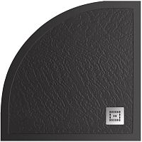 BelBagno Uno TRAY-MR-UNO-R-90-550-35-NERO-CR Душевой поддон