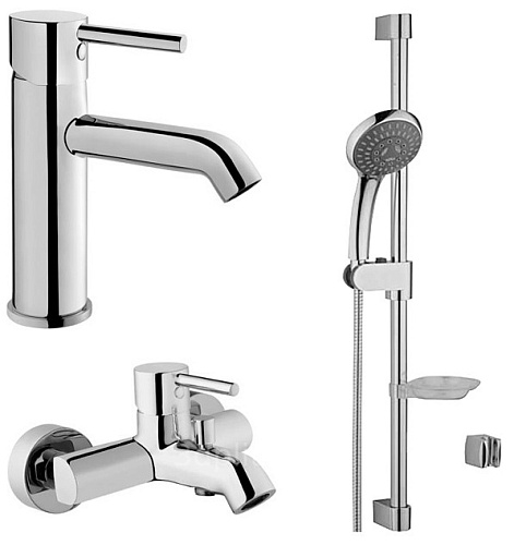 Vitra A49153EXP Minimax S Комплект смесителей с душевой штангой, хром снято с производства