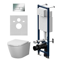 AM.PM X-Joy IS110351.851900 Комплект: Унитаз, Инсталляция, Кнопка смыва