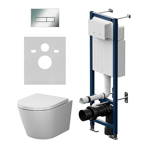 AM.PM X-Joy IS110351.851900 Комплект: Унитаз, Инсталляция, Кнопка смыва