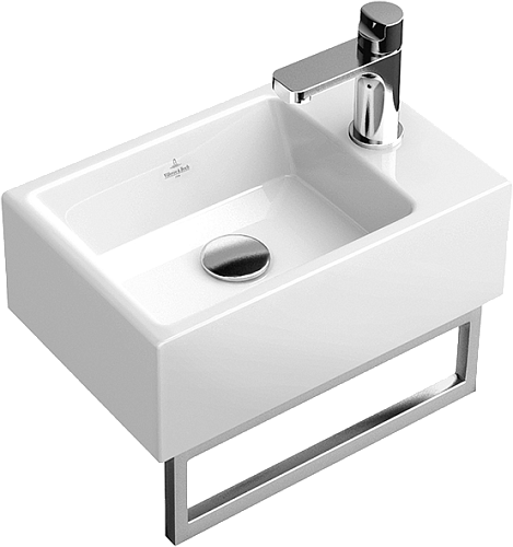 Villeroy & Boch 533341S0 Memento Раковина подвесная 40х26 см, черный глянцевый (Glossy Black) CeramicPlus
