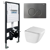 Abber Rechteck AC1220TC-AC0105-AC0121NG Инсталляция с подвесным унитазом