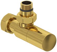 Сунержа 03-1400-1234 Вентиль угловой, (цилиндр) G 1/2" НР х G 3/4" НГ, золото