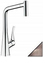 Hansgrohe 14820800 Metris 320 Смеситель для кухни, с вытяжным душем, под сталь