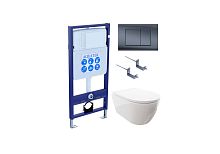 Aquatek Поларис SET AQUATEK ПОЛАРИС-033 4в1 Комплект: Унитаз, Инсталляция, Кнопка смыва