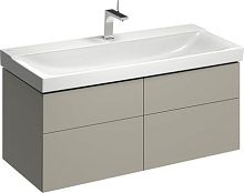 Geberit 500.518.00.1  Xeno2 Шкафчик под раковину 1174х530х462 мм, 2 маленьких и 2 больших ящика, матовый серый купить  в интернет-магазине Сквирел