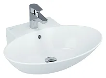 Vitra 4424B003-0001 Geo Раковина накладная 60х49 см см, с 1 отверстием, белая