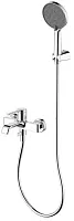 Aquame AQM6412CR Asti Смеситель для ванны, с душевым набором, D120 мм, 3 режима, хром