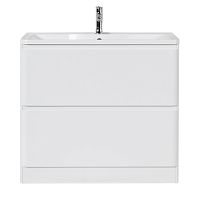 BelBagno ALBANO-800-2C-PIA-BL База под раковину 80х45 см, напольная, Bianco Lucido (белый глянец)