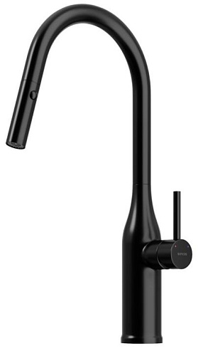 Sancos SC4002MB Grand Смеситель для кухни с вытяжным изливом, черный матовый