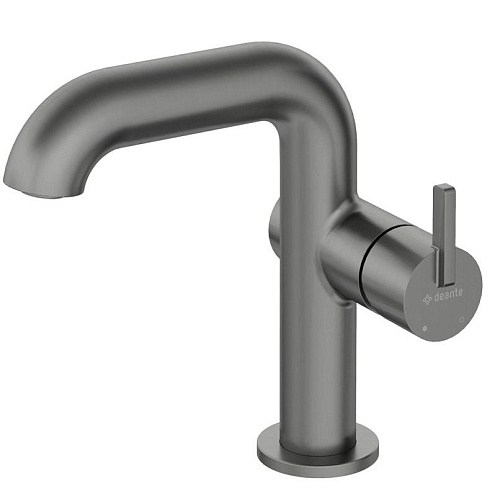 Deante BQS_D24M Silia Смеситель для раковины U-образный излив, Titanium (титан)