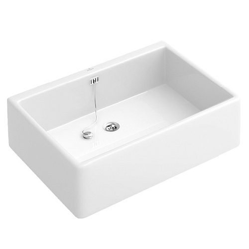 Villeroy & Boch 63211001 O.Novo Раковина для кухни 50х40 см, альпийский белый (White Alpin)