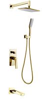 Boheme 384-2 Venturo Душевая система встраиваемая с изливом, золото