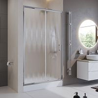 BelBagno UNO-195-BF-1-120-CH-CR Душевая дверь 195х120 см, стекло шиншилла/профиль хром