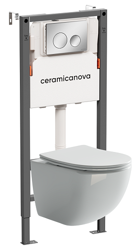 Ceramica Nova  CN3009_121001CH Комплект: Унитаз, Инсталляция, Кнопка смыва