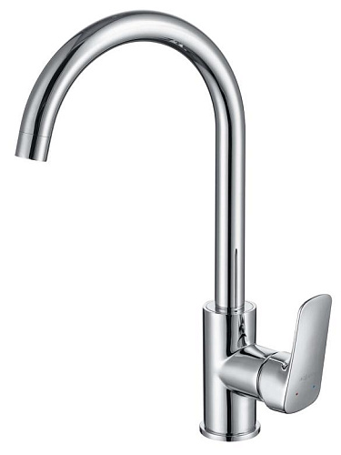 Aquatek AQ1082CR Вега Смеситель для кухни (полукруглый излив), хром