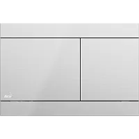 AlcaPlast FLAT INOX FUN Кнопка смыва, хром матовый/глянец