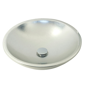 Migliore 31395 Arena Раковина накладная D46 см, серебро глянец
