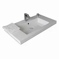 BelBagno BB1000AB Luce Раковина из искусственного мрамора 100х48 см, белая