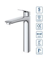BelBagno DUE DUE-LMC-CRM-W0 Смеситель для накладной раковины