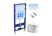 Aquatek КЛАССИК AQUATEK SET AQUATEK КЛАССИК cm-021 4в1 Комплект: Унитаз, Инсталляция, Кнопка смыва