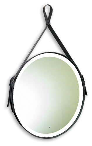 Aquanika AQC5151RU149 COUNTRY Зеркало 51 см: с подсветкой, черная кожа снято с производства