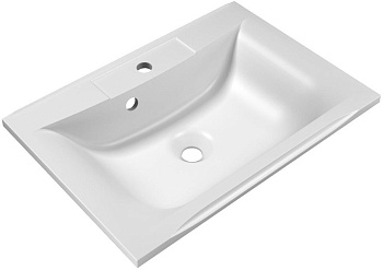 BelBagno BB650/450-LV-MR-PR Раковина из литьевого мрамора 65х45 см, белая