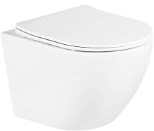 BelBagno Uno BB3105CHR/SC Унитаз подвесной c крышкой/сиденьем, белый