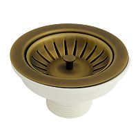 Migliore 22080 Слив для кухонной мойки D90, бронза