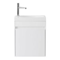 BelBagno PIETRA MINI-400-1A-SO-BL-R База под раковину 40х22 см, подвесная, Bianco Lucido (белый глянец)