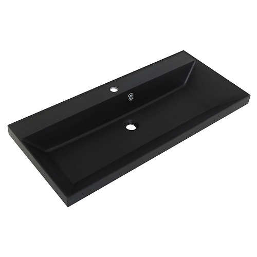 BelBagno BB1000/450-LV-ART-AST-NERO Раковина из искусственного камня 100х45 см, черный матовый