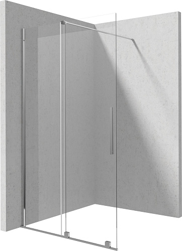 Deante KTJ_030R Prizma Душевое ограждение раздвижное 100х195 см WALK-IN, хром