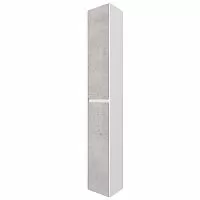 Dreja 99.0505 Slim Пенал подвесной/напольный, 30х190 см, универсальный, белый глянец/бетон купить  в интернет-магазине Сквирел