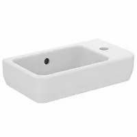 Ideal Standard T458601 i.life S Раковина подвесная 45x25 см, для рук, правая версия, Euro White (евробелый)
