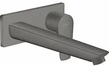 Hansgrohe 71734340 Talis E Смеситель для раковины, излив 225 мм (внешняя часть), шлифованный черный хром