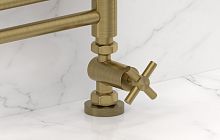 Сунержа 051-1409-1234 Вентиль прямой, (крест) G 1/2" НР х G 3/4" НГ, состаренная латунь