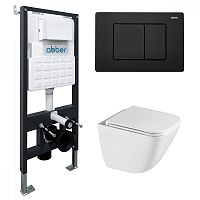 Abber Rechteck AC1220TC-AC0105-AC0120MB Инсталляция с подвесным унитазом