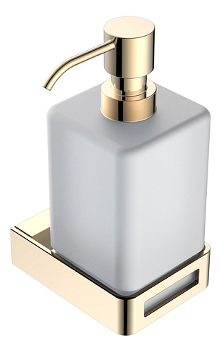 Boheme 10957-G Q Диспенсер для жидкого мыла, настенный, золото купить в интернет-магазине Сквирел