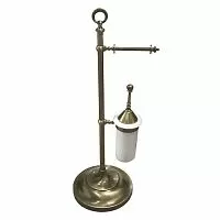 TW collection TWSIG52BR TW SIG52 Напольная стойка В80*Ш32,3 D=24.5см бумагодержатель и ерш, цвет  бронза купить  в интернет-магазине Сквирел