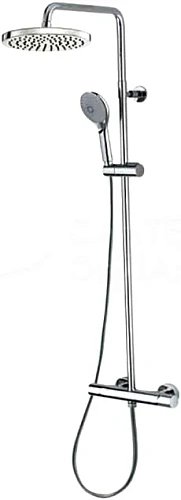 Bossini L10173.030 Elios Душевая стойка с однорычажным смесителем, верхний душ 250 мм, ручной душ, хром