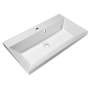 BelBagno BB800/450-LV-MR-AST Раковина из литьевого мрамора 80х45 см, белая