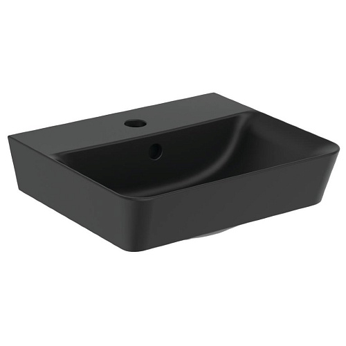 Ideal Standard E0307V3 Connect Air Раковина подвесная 40х35 см, с отверстием под смеситель, Silk Black (черный шелк)