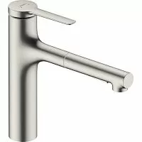 Hansgrohe 74801800 Zesis M33 160 Смеситель для кухни, с вытяжным душем, под сталь